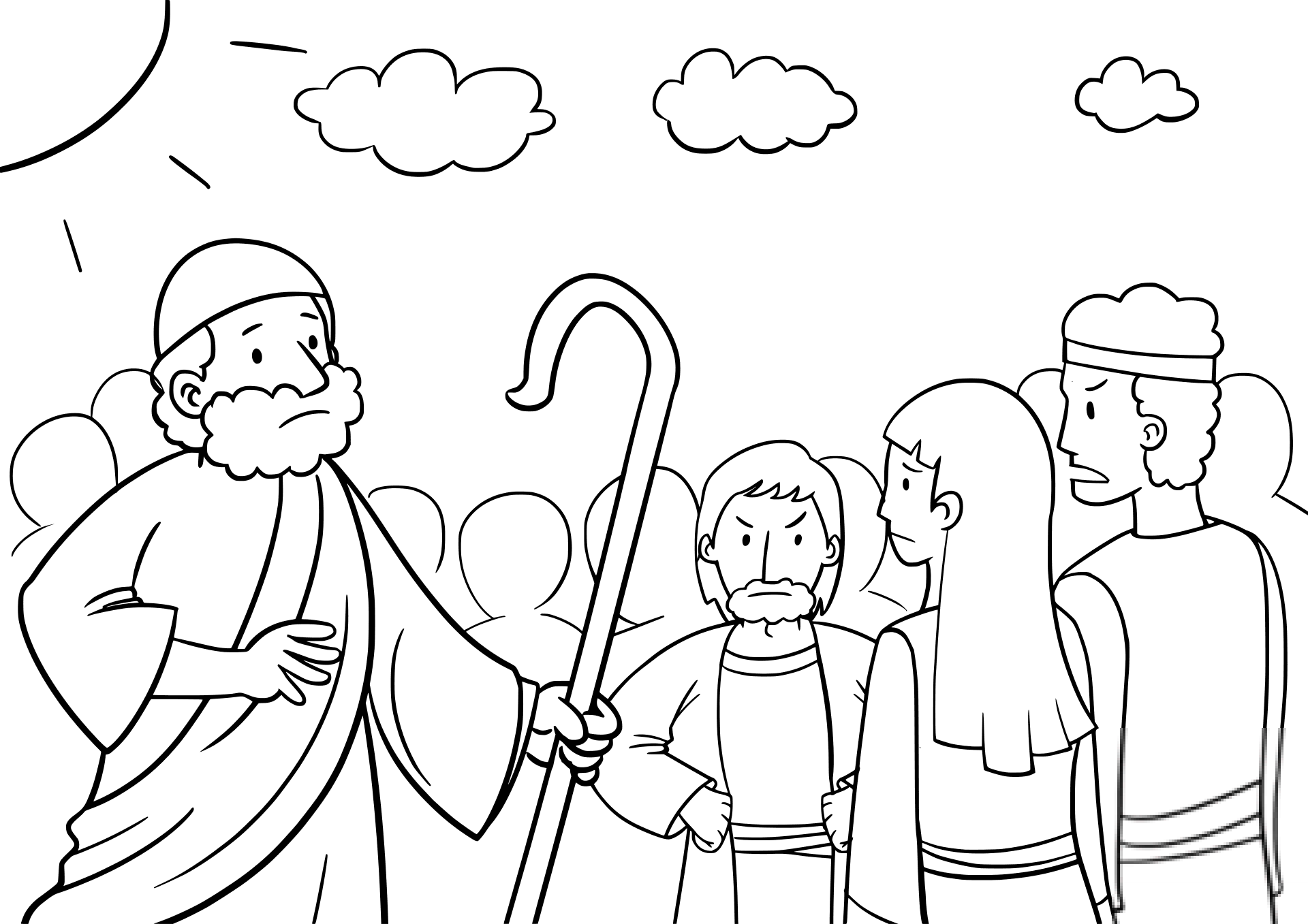 Moses Asks Israelites Not to Be...
