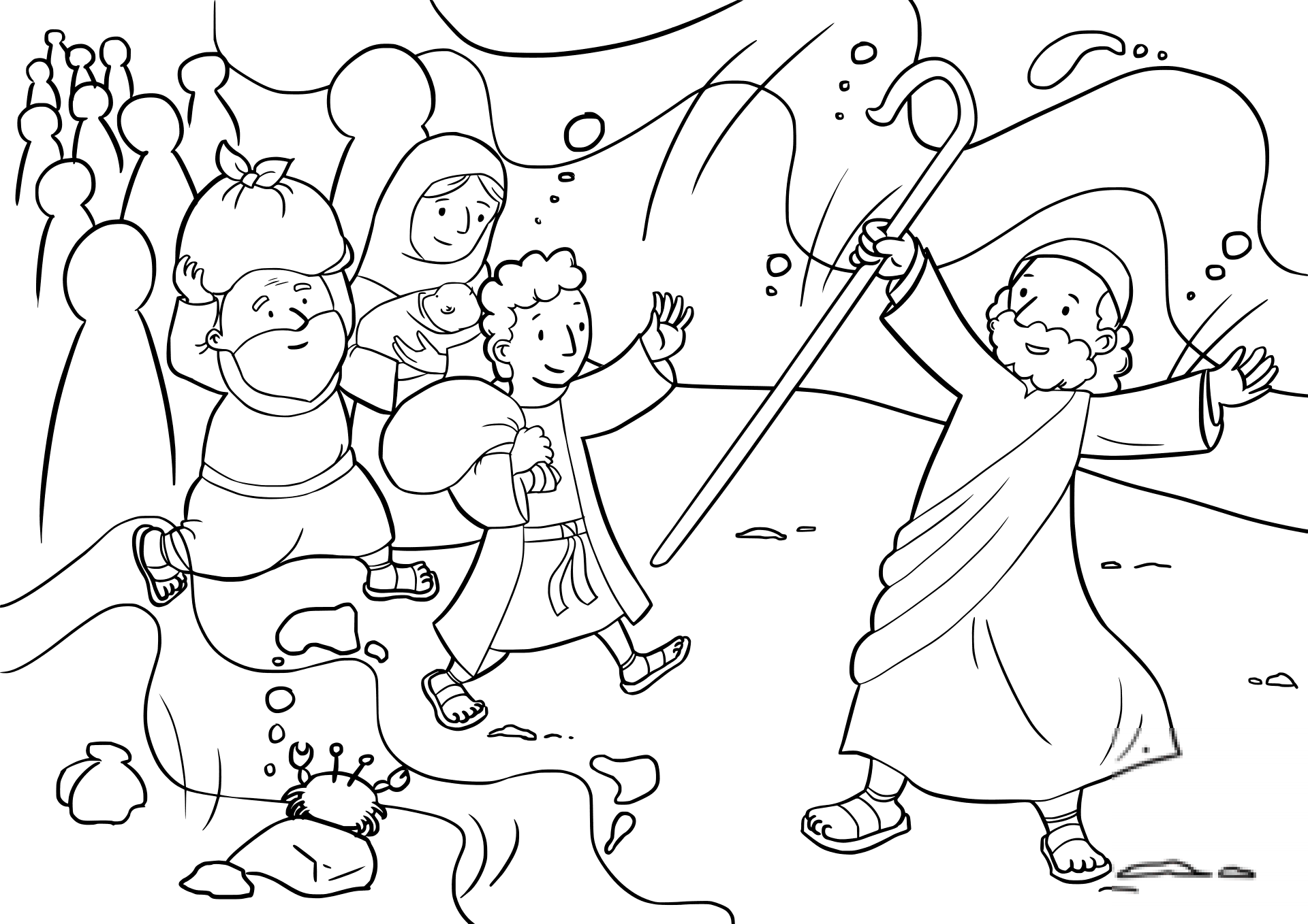 Israelites Cross the Red Sea