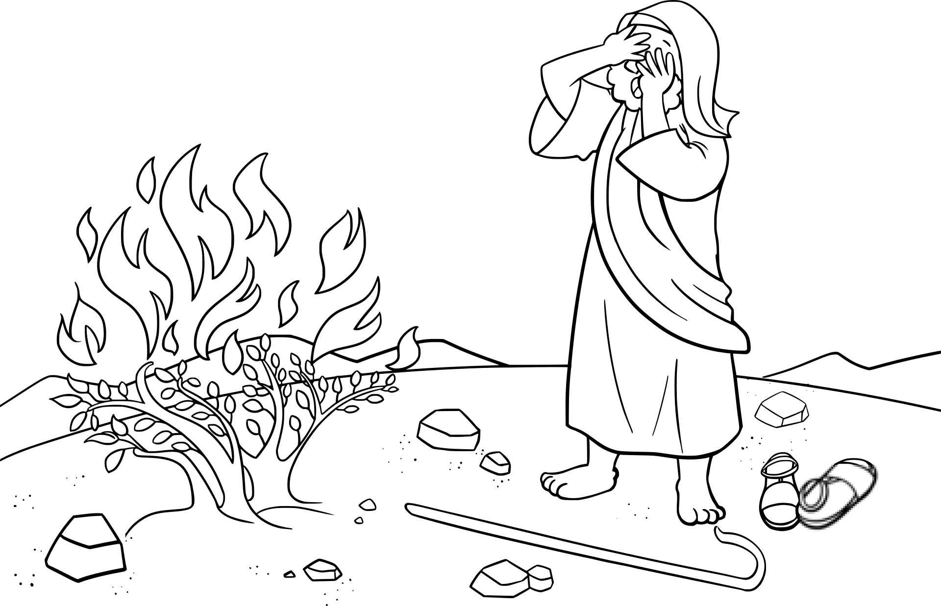 Moses Hid His Face Being Afraid to...