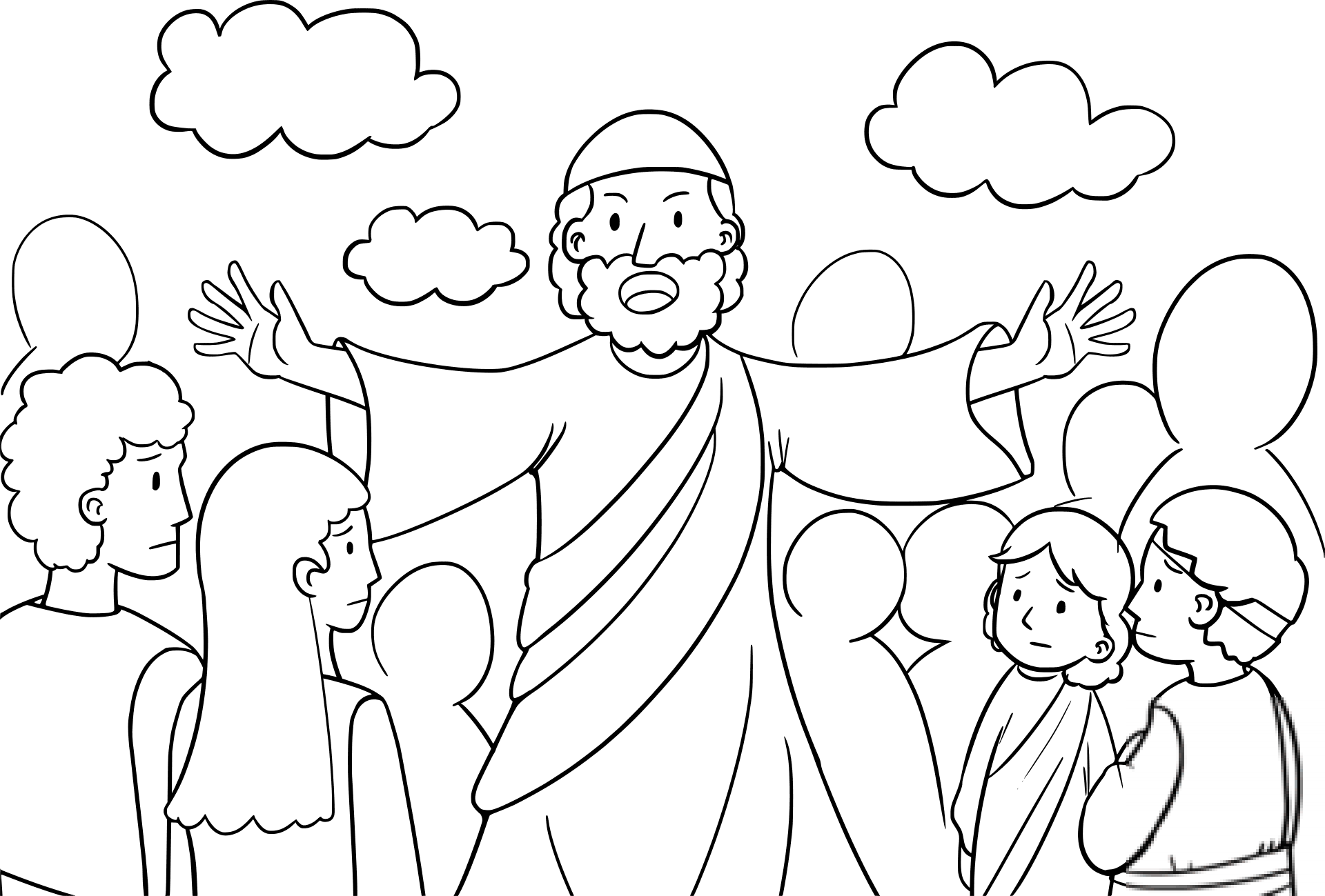 Moses Speaking to the Israelites
