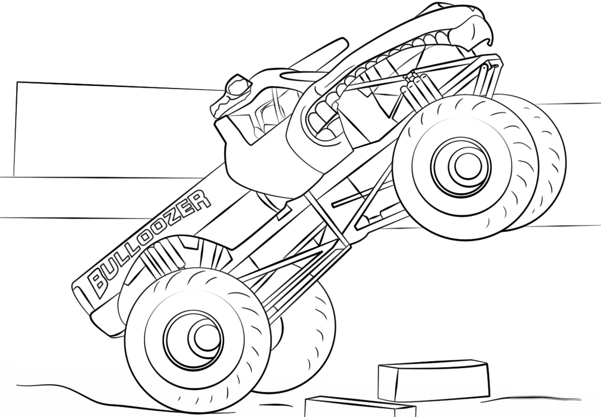 Bulldozer Monster Truck