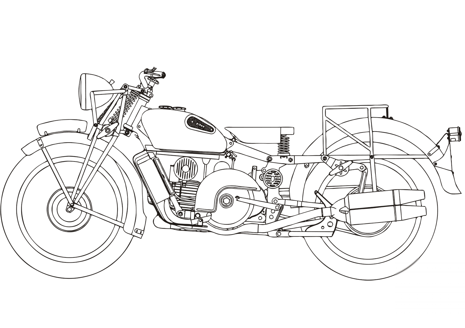 kolorowanka Motocykle