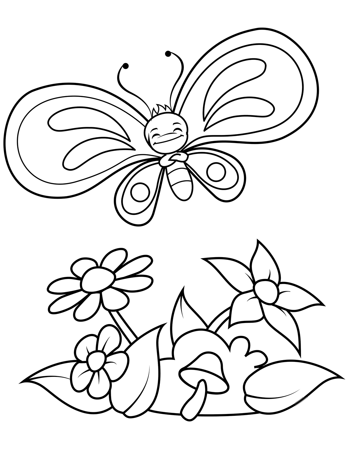Funny Butterfly Boy Flies over...