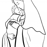 Mother Mary Holding Child Jesus