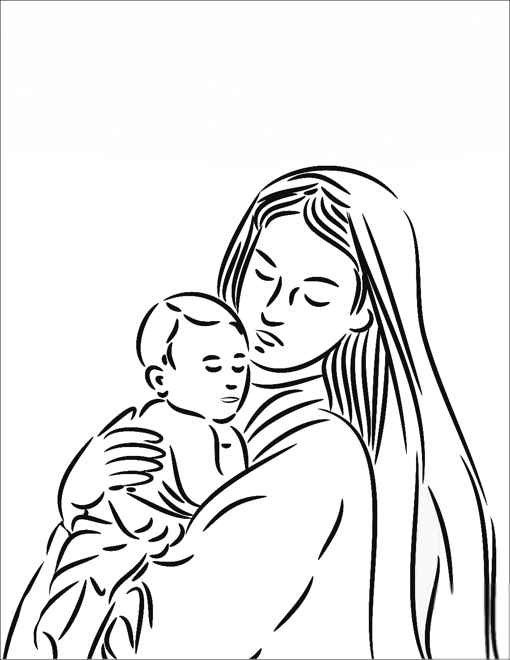 Mother Mary with Baby Jesus