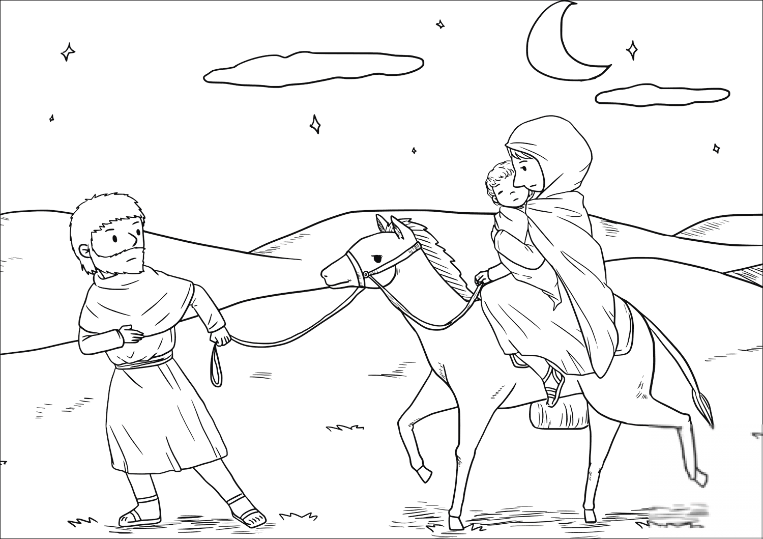 Joseph Took the Child and His...