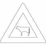 "Livestock" Sign in the Netherlands