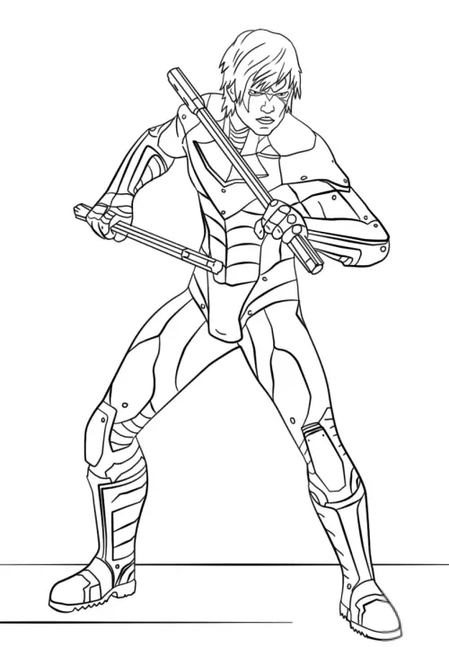 kolorowanka Nightwing