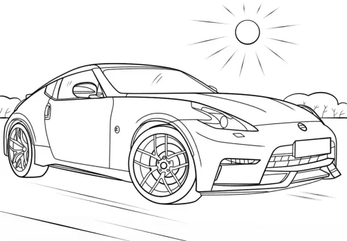 kolorowanka Nissan