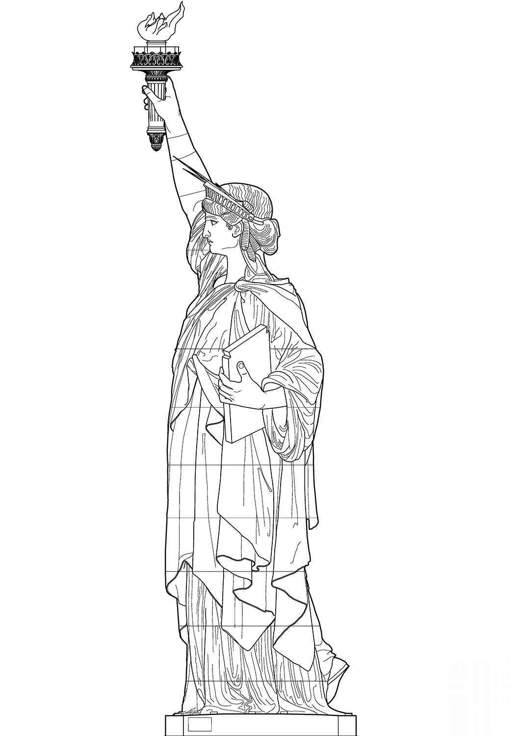 Statue of Liberty Side View