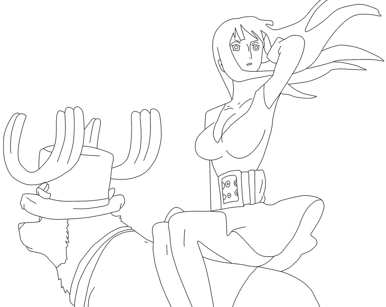 Nico Robin and Chopper