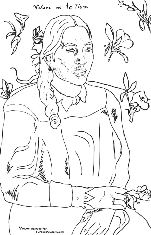 kolorowanka Paul Gauguin