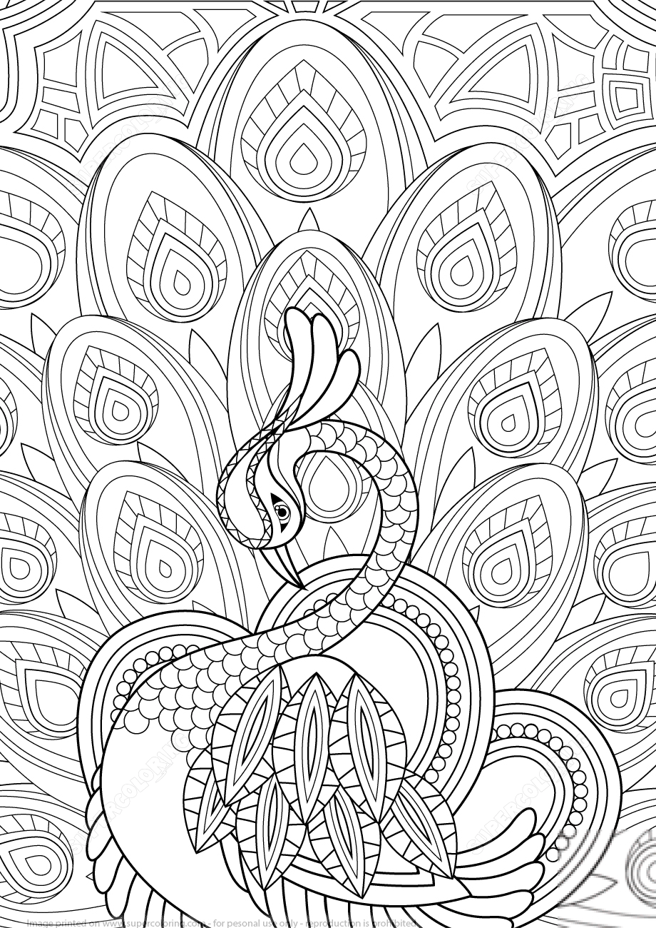 Paw we wzorze Zentangle