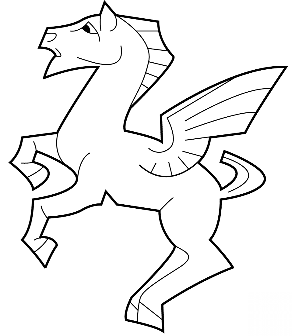 Pegaz stworzony przez M.C. Eschera