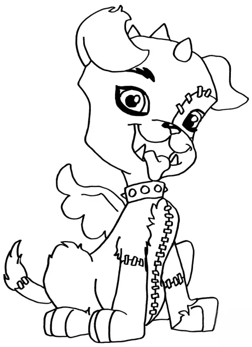 kolorowanka Pets from Monster High