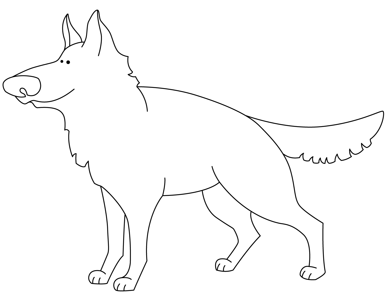 Funny German Shepherd