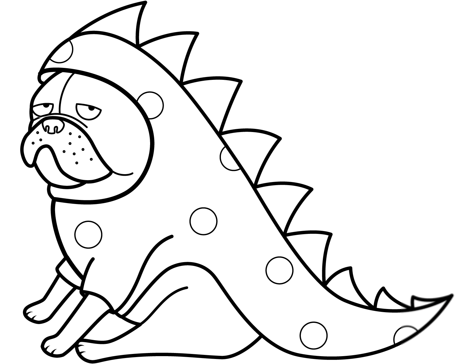 Funny Pug in Dragon Costume