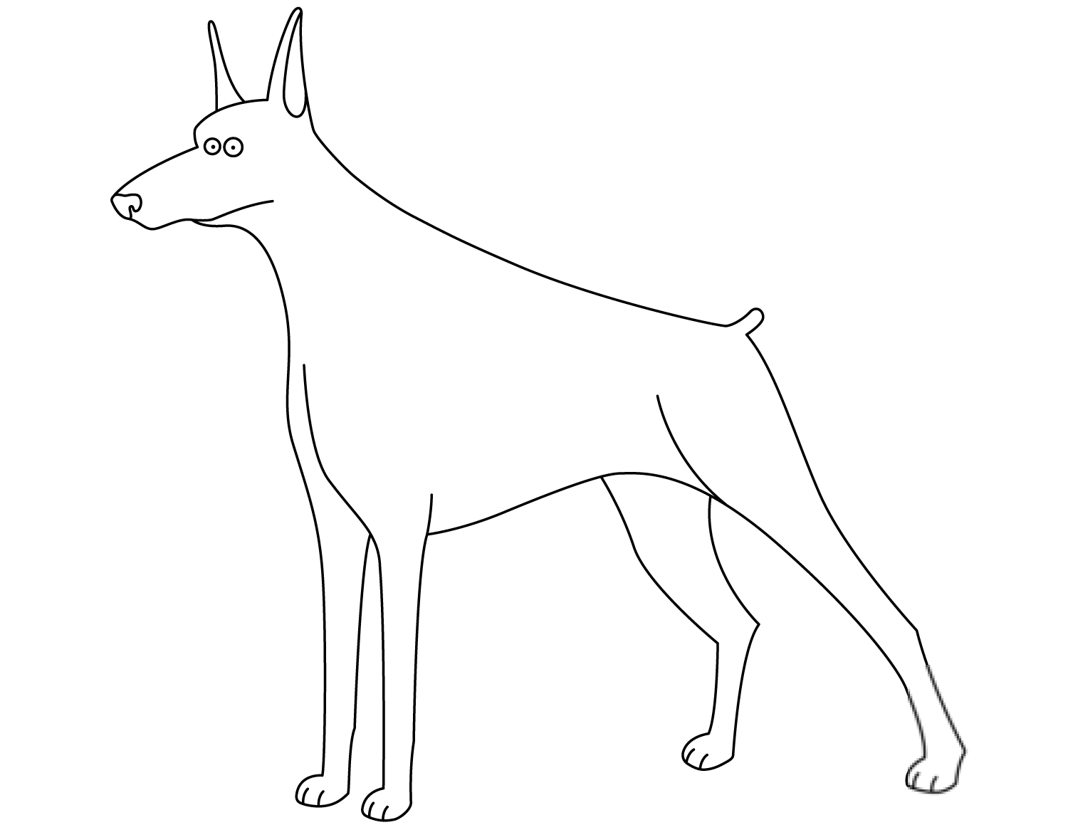 Funny Doberman