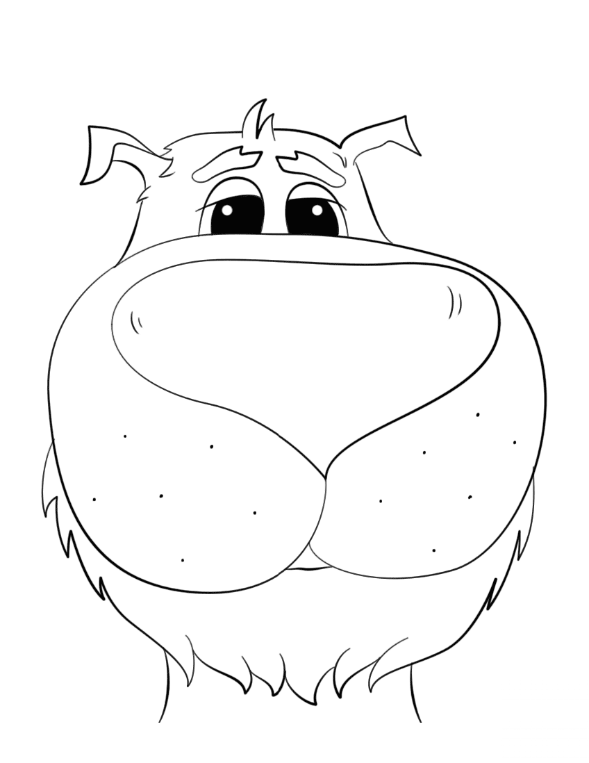 Cartoon Dog Face