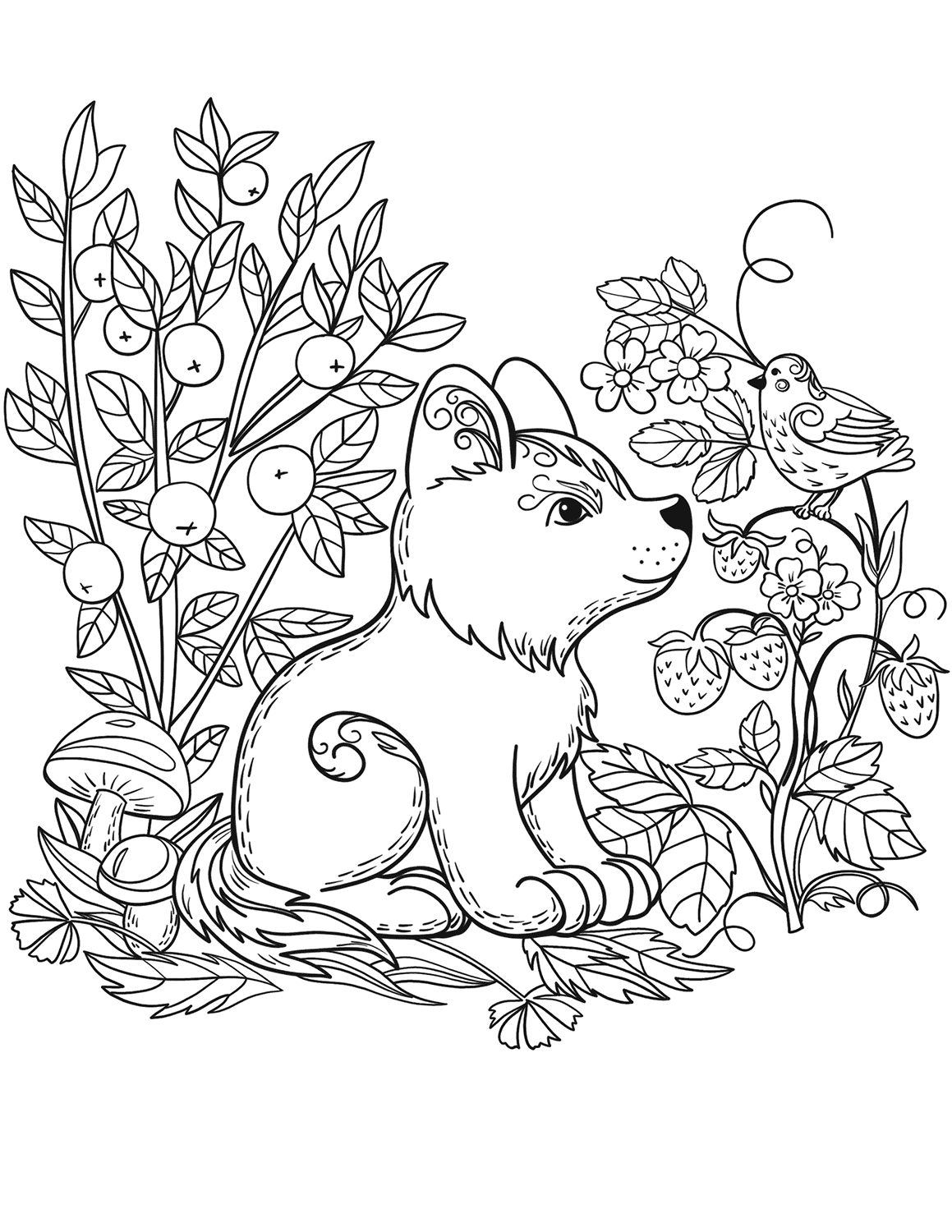 Puppy Dog in the Forest