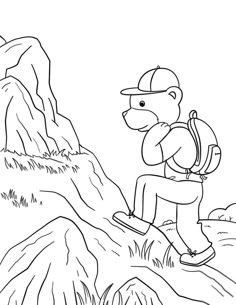 kolorowanka Piesze wędrówki