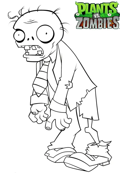 kolorowanka Plants vs. Zombies