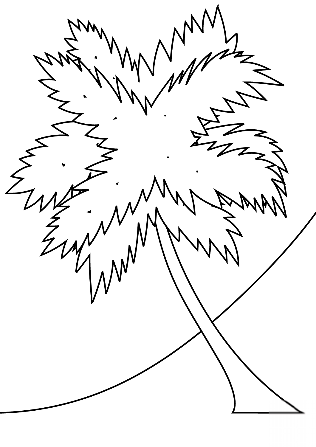 Palm Tree on a Beach