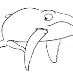 Cartoon Blue Whale