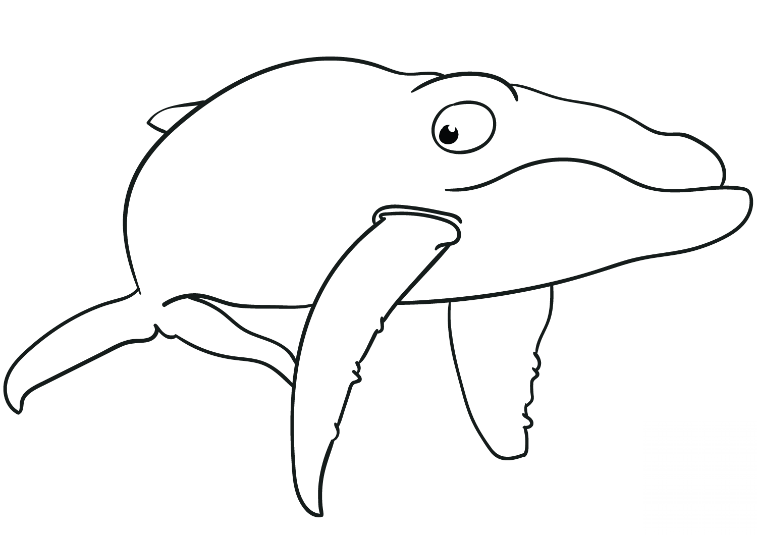 Cartoon Blue Whale
