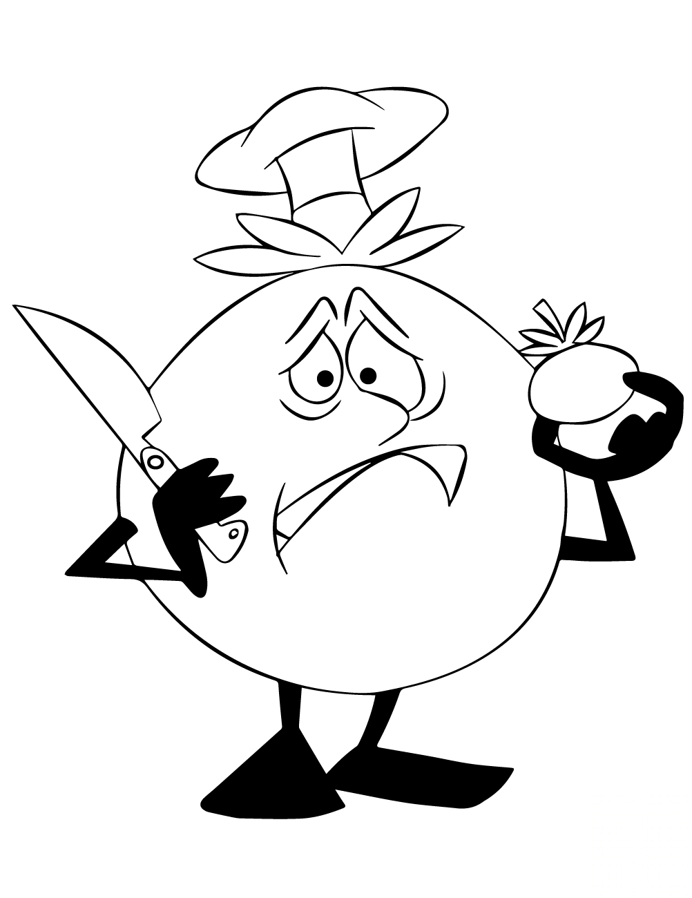Cartoon Tomato Character Not...