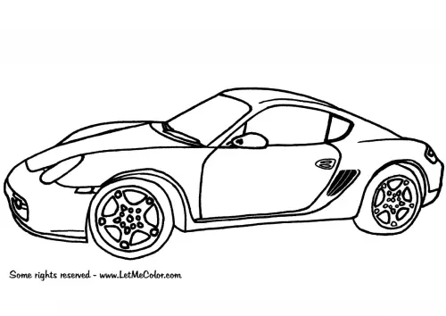 kolorowanka Porsche