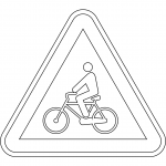 "Cyclists" Sign in Portugal