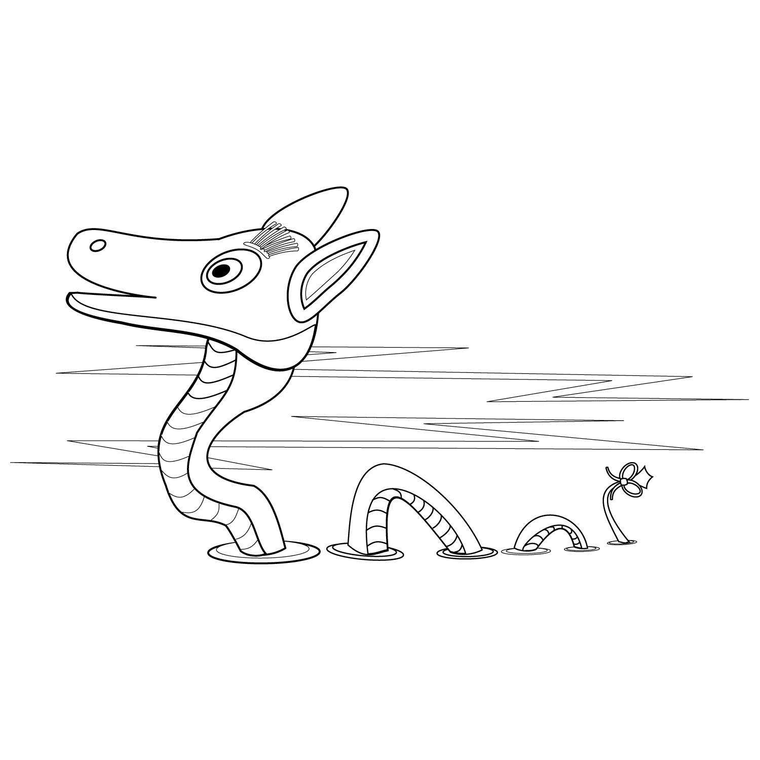Animowany potwór z Loch Ness