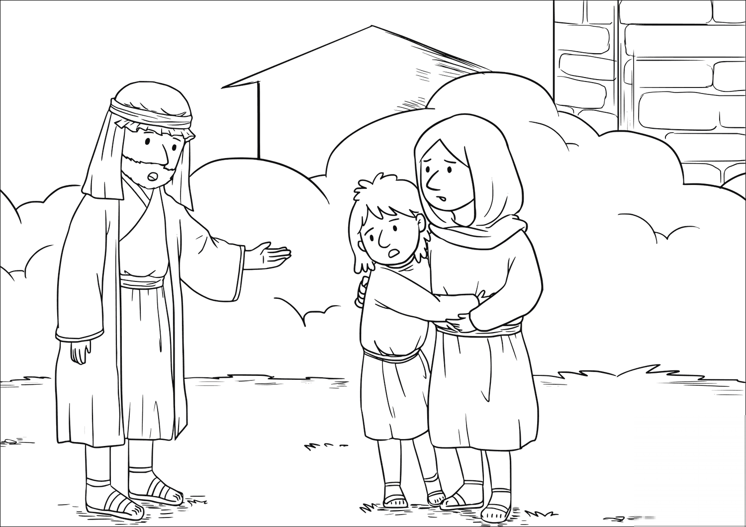 kolorowanka Prorok Elizeusz