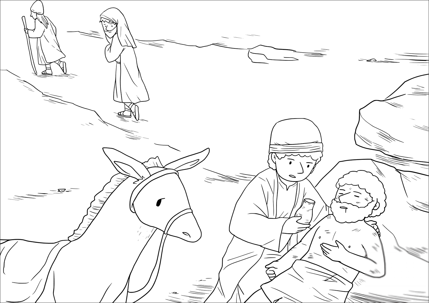 A Samaritan Saw the Man and Took...