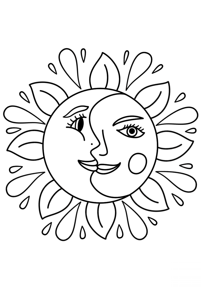 Trippy Sun and Moon