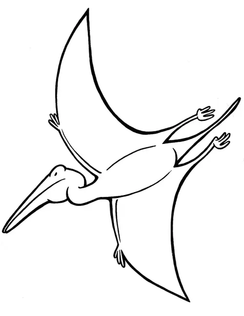 kolorowanka Pterodaktyl