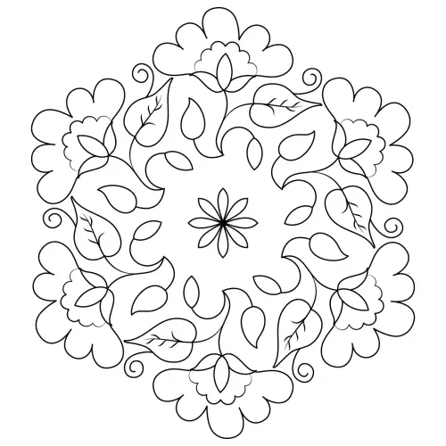 kolorowanka Rangoli