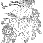 Indigenous Woman in a Traditional...