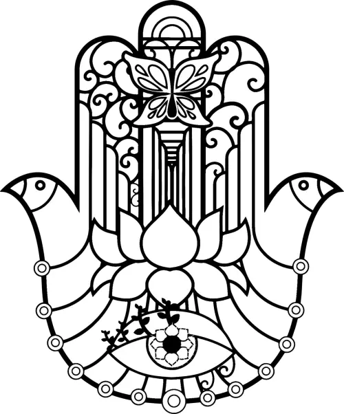 kolorowanka Ręka Fatimy