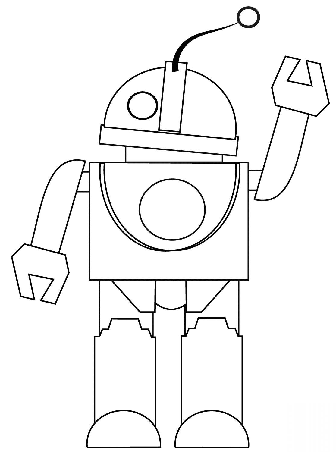 Robot mówi cześć!