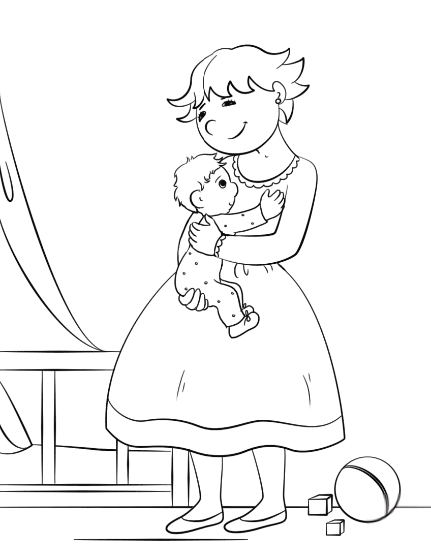 Mother Hugging Her Child
