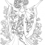 Woman in Russian Traditional Costume