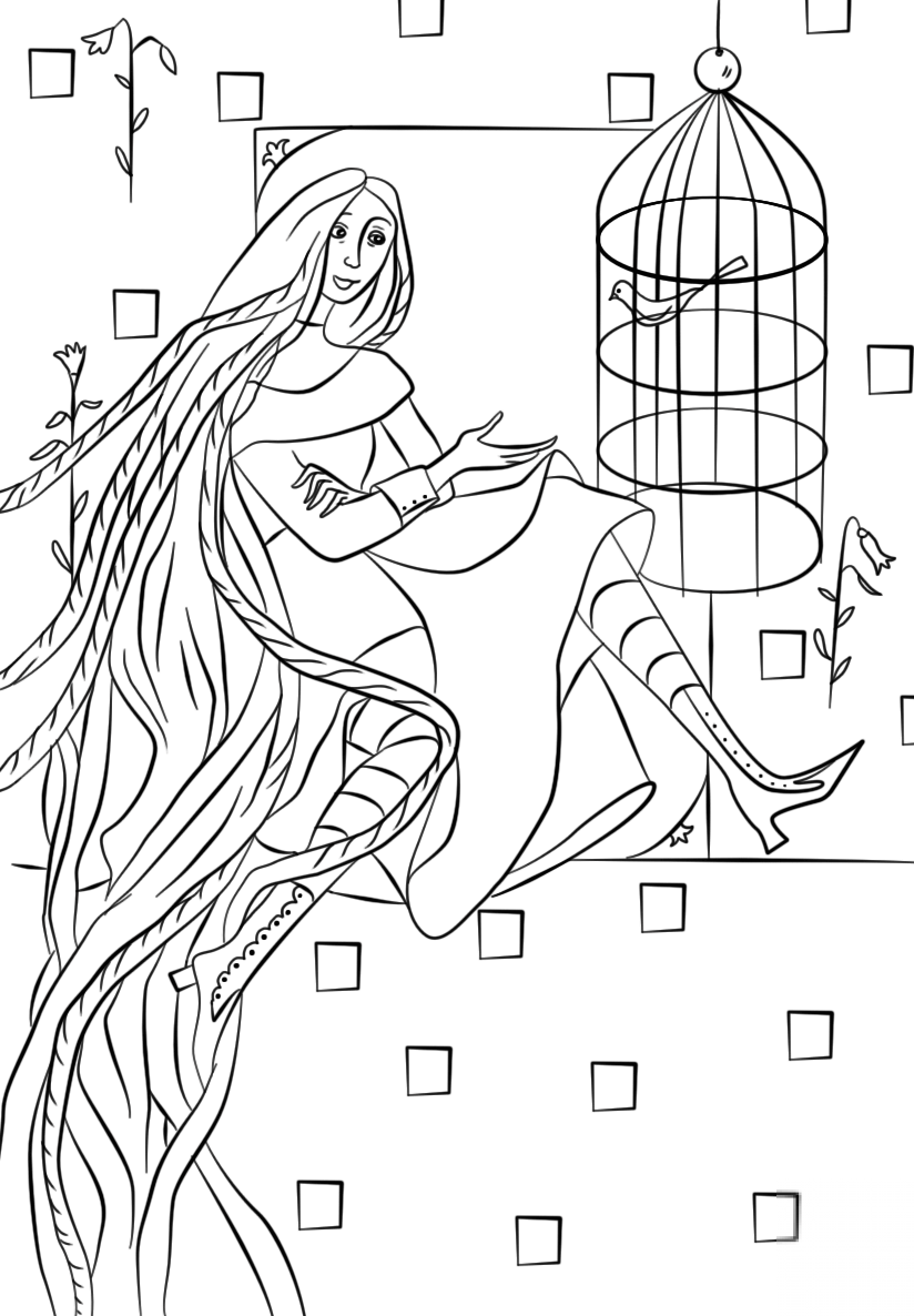 Rapunzel in Her Tower