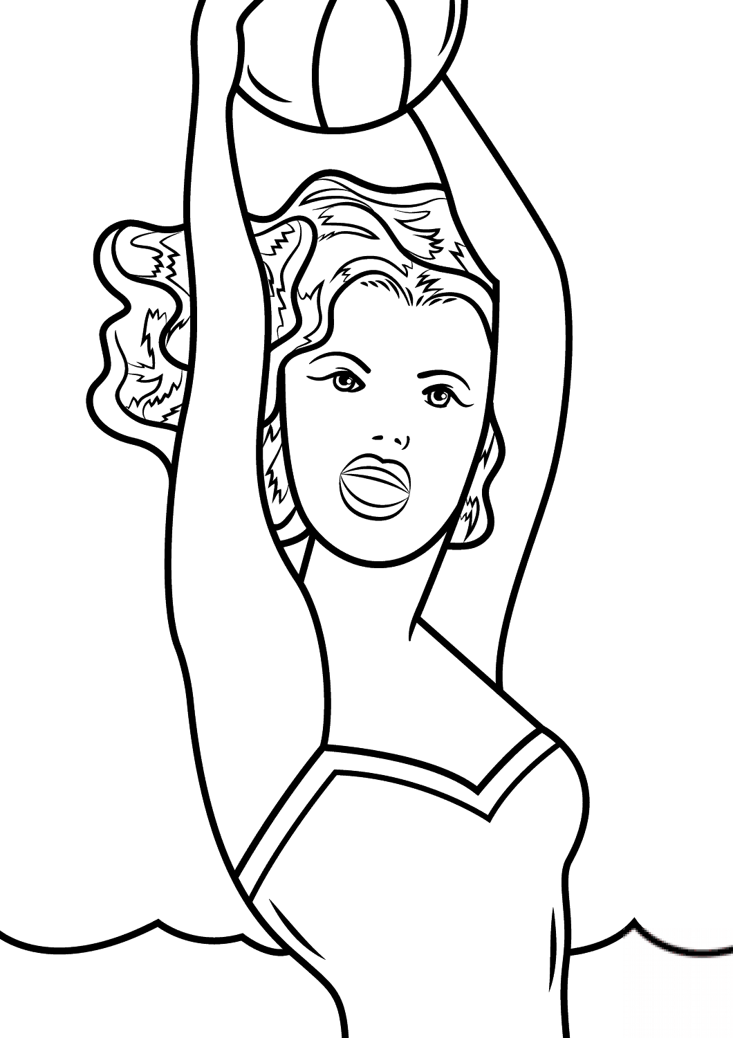 Girl with Ball by Roy Lichtenstein
