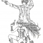 Tsukune Aono and Moka Akashiya from...