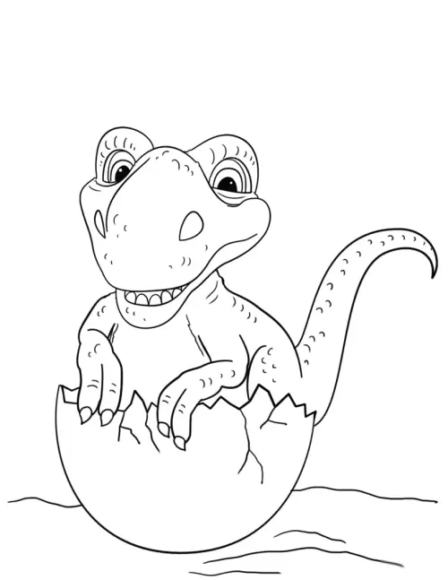 kolorowanka Różne dinozaury