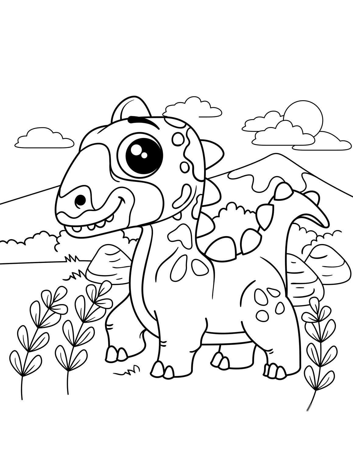 Śliczny dinozaur