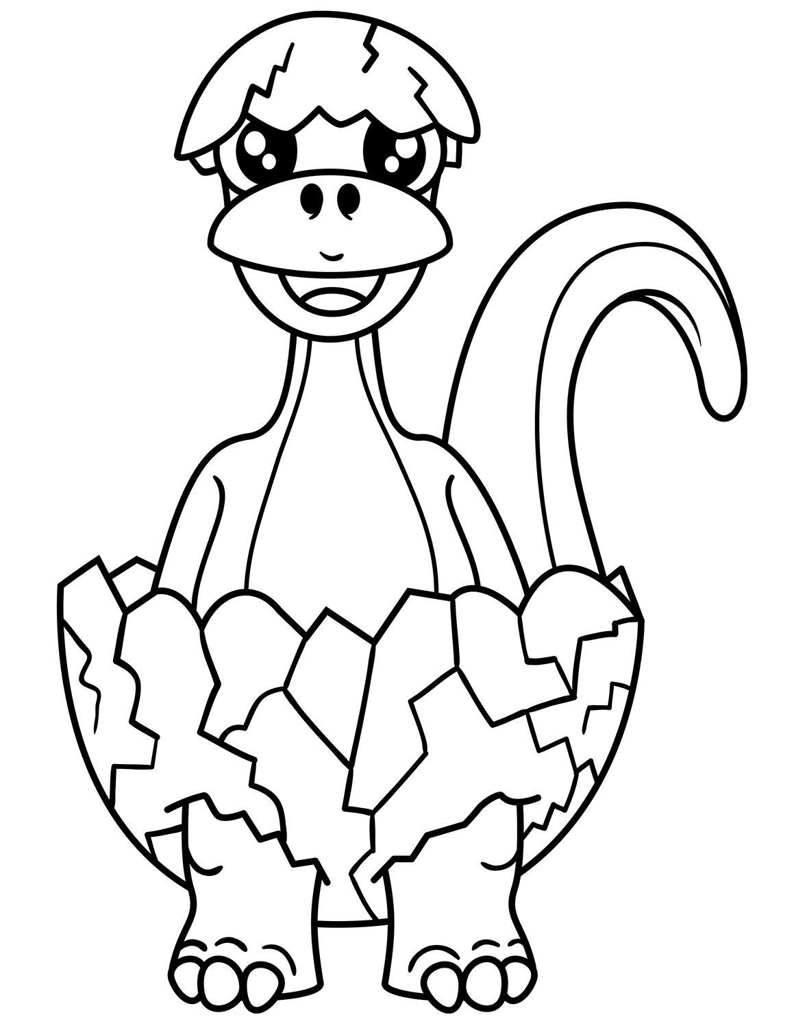 Newly Hatched Dinosaur