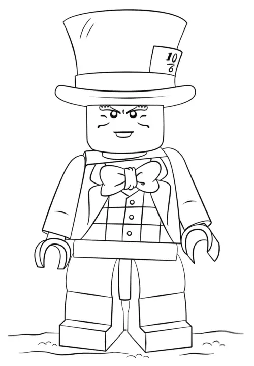 kolorowanka Różne klocki Lego Minifigures